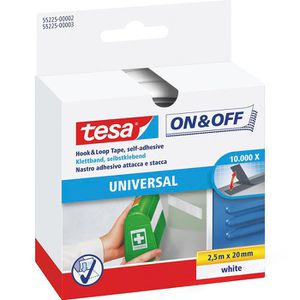 Tesa 55225 On Off Klettband Velcro weiß 20mm breit – Böttcher AG