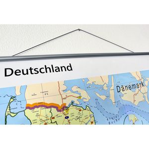 Produktbild für Deutschlandkarte GeoMetro XL Postleitzahlenkarte, Aluleisten