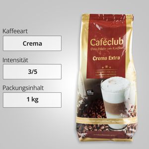 Produktbild für Kaffee Cafeclub Crema Extra