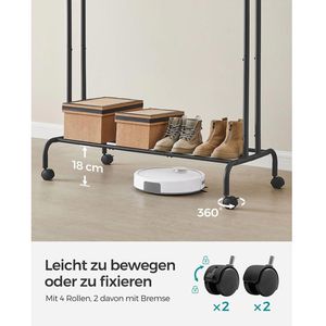 Produktbild für Garderobenständer Songmics HSR107B01, schwarz