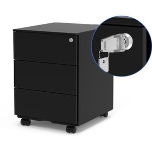 Produktbild für Rollcontainer FlexiSpot RC2B, aus Metall, schwarz