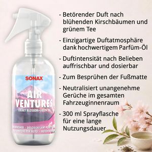 Produktbild für Autoduft Sonax AirVentures 05951410 Cherry Blossom &amp; Green Tea