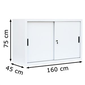Produktbild für Schiebetürenschrank Lüllmann 550137, abschließbar