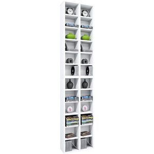 Produktbild für CD-Regal VCM Almera, 906079, weiß