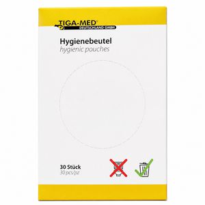 Produktbild für Hygienebeutel TIGA-MED weiß, Folie