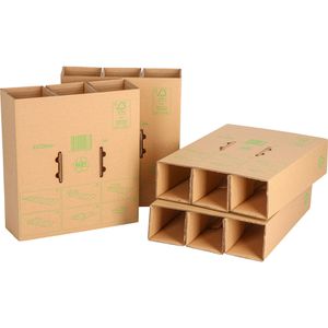 Produktbild für Flaschenkarton Smartboxpro ECOLine, 5 Stück