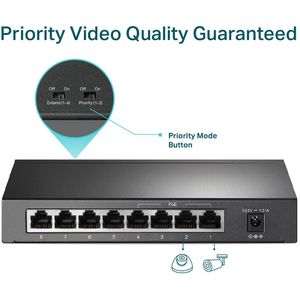 Produktbild für Switch TP-Link TL-SF1008P, unmanaged