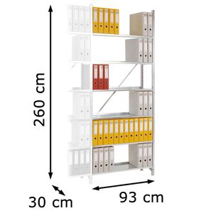 Produktbild für Anbauregal Manuflex Registra, RA2072, Aktenregal