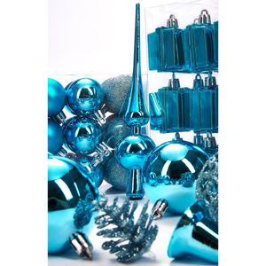 Produktbild für Weihnachtskugeln BRUBAKER 8000.06, blau
