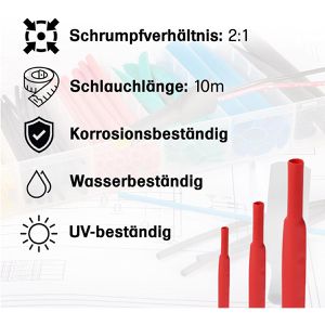 Produktbild für Schrumpfschlauch Offgridtec 7-01-000571, Polyolefin, Meterware