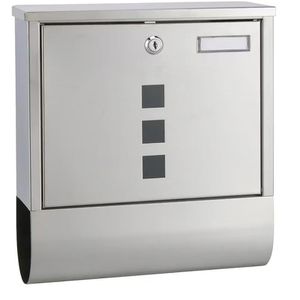 Produktbild für Briefkasten Böttcher-AG 60171 18/8, silber, aus Edelstahl