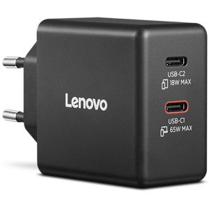 Produktbild für USB-Ladegerät Lenovo Dual GaN, 65 Watt