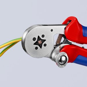 Produktbild für Crimpzange Knipex 97 55 04, mit Seiteneinführung