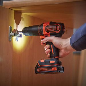 Produktbild für Akku-Schlagbohrschrauber Black+Decker BDCHD18K-QW