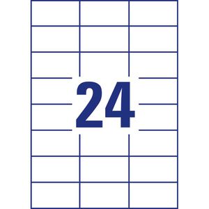 Produktbild für Folienetiketten Zweckform L4718-20, weiß matt