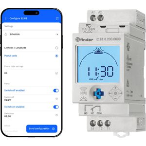 Produktbild für Zeitschaltuhr Finder 12.81, digital