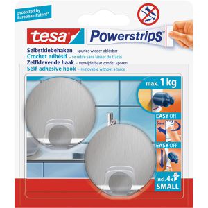 Produktbild für Klebehaken Tesa 57044 Powerstrips Haken Small Rund