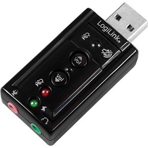 Produktbild für Soundkarte LogiLink UA0078, USB Sound Adapter 7.1