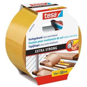 Tesa Doppelseitiges-Klebeband Extra Strong, 05686, extra stark, weiß, PP, 50mm x 10m