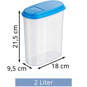 Produktbild für Schüttdose Kigima blau, aus Kunststoff, Set