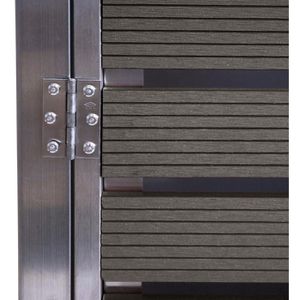 Produktbild für Mülltonnenbox Mendler HWC-K14, WPC/Edelstahl