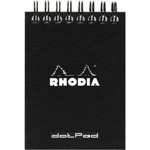 Produktbild für Notizblock Rhodia 115039C, dotpad, schwarz, A7