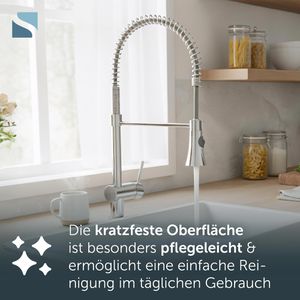 Produktbild für Küchenarmatur Schütte Cornwall Spiralfeder, chrom