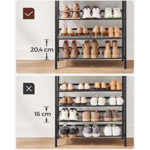 Produktbild für Schuhregal Vasagle LBS038B01, aus Metall