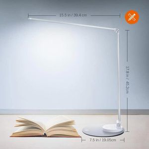 Produktbild für Schreibtischlampe TaoTronics TT-DL22, silber, LED, dimmbar