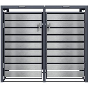 Produktbild für Mülltonnenbox Phoenix GB2213ASK, Metall