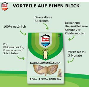 Produktbild für Mottenschutz Nexa-Lotte Lavendelblüten Säckchen