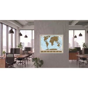 Produktbild für Weltkarte Stiefel Scratchmap The World, Englisch, rahmenlos