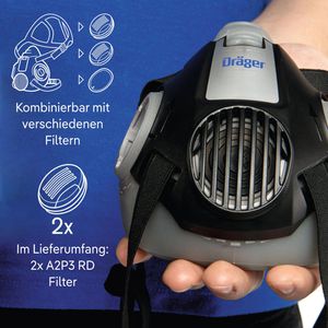Produktbild für Atemschutzmaske Dräger Halbmaske 3300 Lackierer