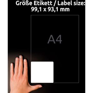 Produktbild für Versandetiketten Zweckform L7166-100, weiß