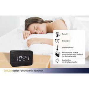 Produktbild für Wecker TFA 60.2549.08 Clocco braun, digital