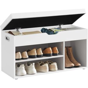 Produktbild für Schuhbank Vasagle LHS30W, weiß, aus Holz