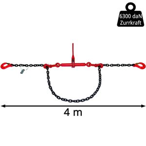 Produktbild für Zurrkette SAS 1430008, mit Gabelkopfhaken &amp; Ratschspanner