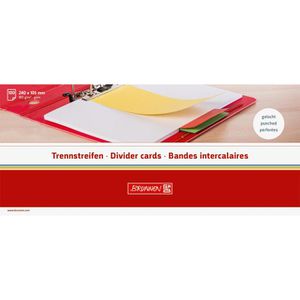 Produktbild für Trennstreifen Brunnen 106604000, weiß