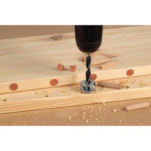 Produktbild für Dübelhilfe Wolfcraft Dübelfix 2911000, Ø 6mm