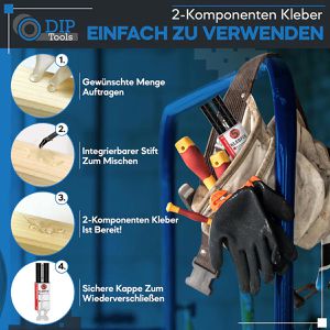 Produktbild für 2-Komponenten-Kleber DIP-Tools Klebfix, 25g