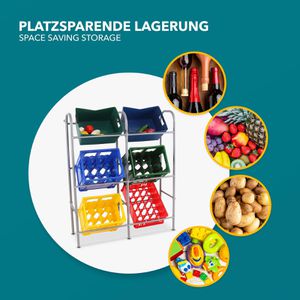 Produktbild für Getränkekistenregal Karat Rocket, für 6 Kisten