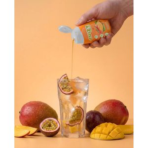 Produktbild für Sirup JUIZY-WOW Mango Tropical + Koffein, zuckerfrei