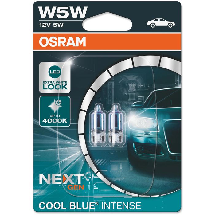 Osram Auto-Lampe Cool Blue Intense 2825CBN-02B, W5W, 12V, 2 Stück –  Böttcher AG