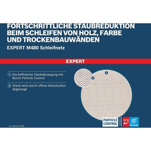 Produktbild für Schleifpapier Bosch Expert M480, Körnung 80-240, Set
