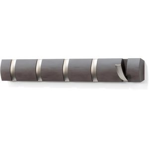 Produktbild für Garderobenleiste Umbra Flip 5, 318850-1143, treibholzgrau