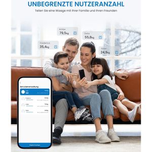 Produktbild für Personenwaage RENPHO Elis Solar 2, A020-BK, App-fähig, schwarz
