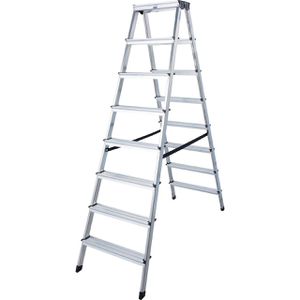 Stehleiter Krause Monto Dopplo, 120373, beidseitig begehbar