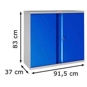 Produktbild für Aktenschrank Phoenix SCL0891GBK, aus Metall, zerlegt