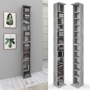 Produktbild für CD-Regal Vicco Jukebox, beton grau