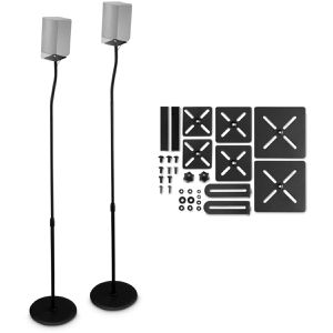 Produktbild für Lautsprecherständer Hama 220882, schwarz, aus Metall, 2 Stück